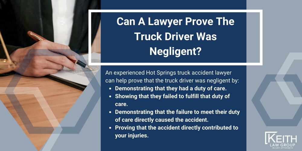 Can A Lawyer Prove The Truck Driver Was Negligent