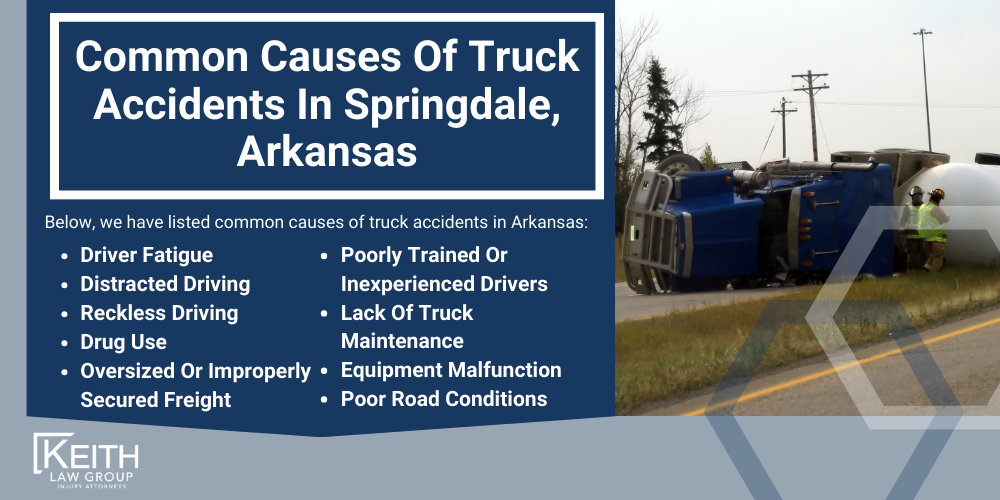Common Causes Of Truck Accidents In Springdale, Arkansas