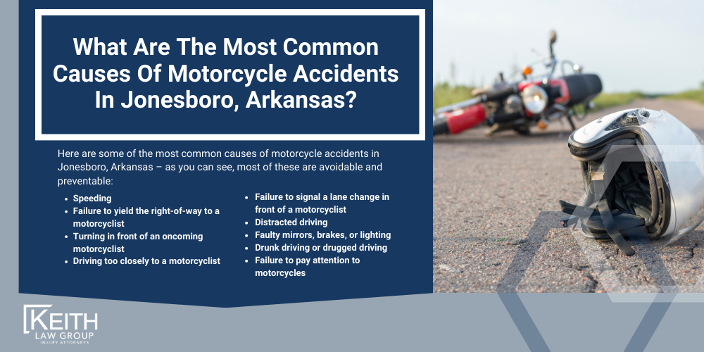 What Are The Most Common Causes Of Motorcycle Accidents In Jonesboro, Arkansas